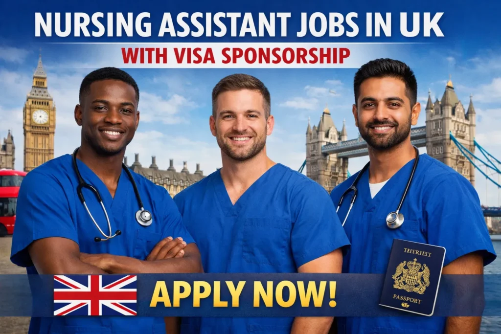 Nursing Assistant Jobs in UK with Visa Sponsorship 2026 (£10 to £15 Per Hour)