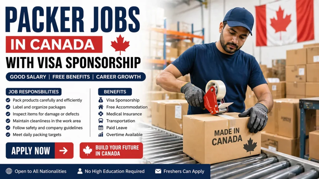 Packer Jobs in Canada with Visa Sponsorship 2026