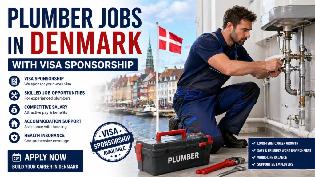 Plumber Jobs in Denmark with Visa Sponsorship 2026