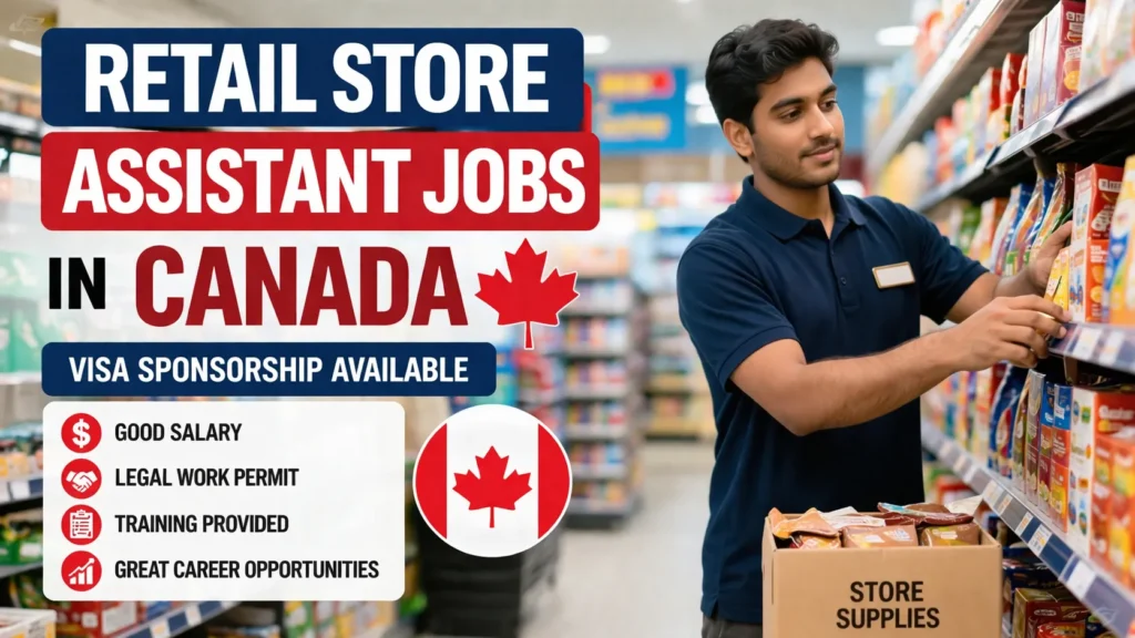 Retail Store Assistant Jobs in Canada Sponsorship 2026
