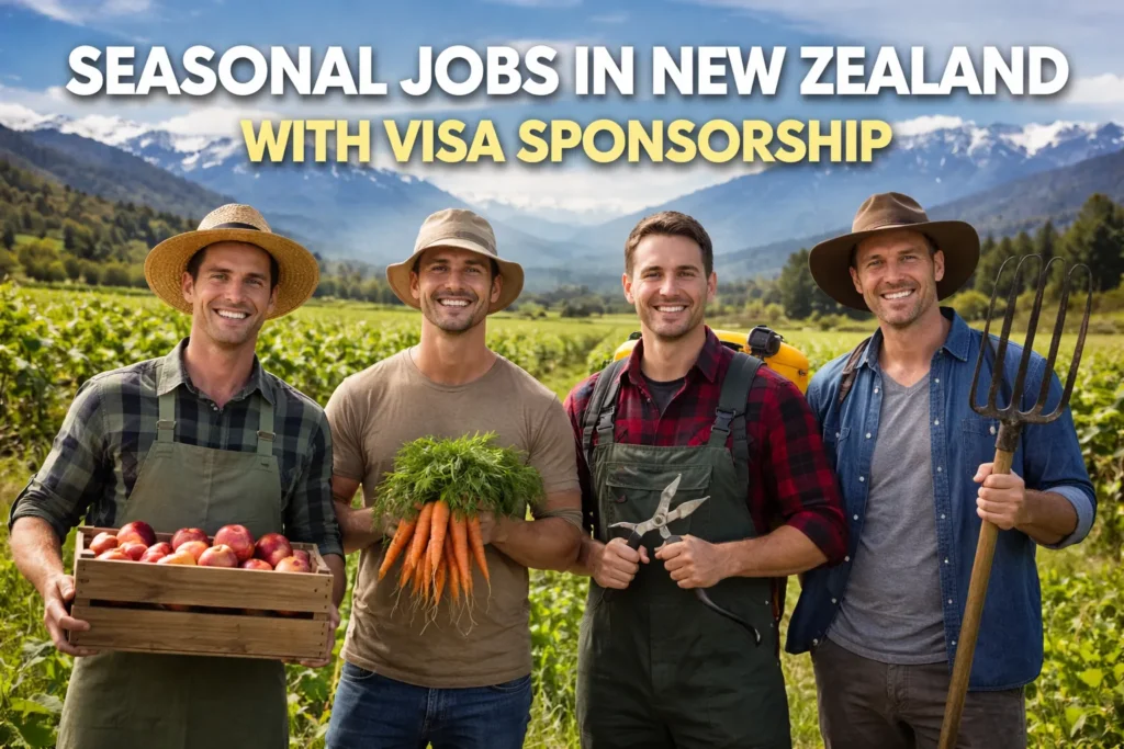 Seasonal Jobs in New Zealand with Visa Sponsorship