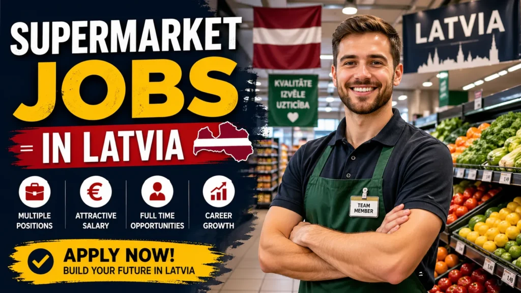 Supermarket Jobs in Latvia with Visa Sponsorship 2026