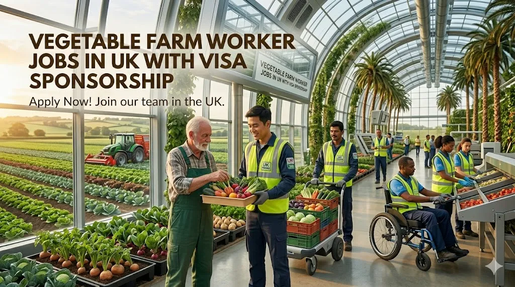 Vegetable Farm Worker Jobs in UK with Visa Sponsorship 2026