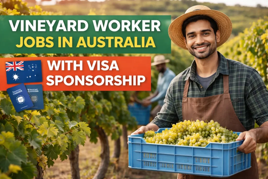 Vineyard Worker Jobs in Australia with Visa Sponsorship 2026
