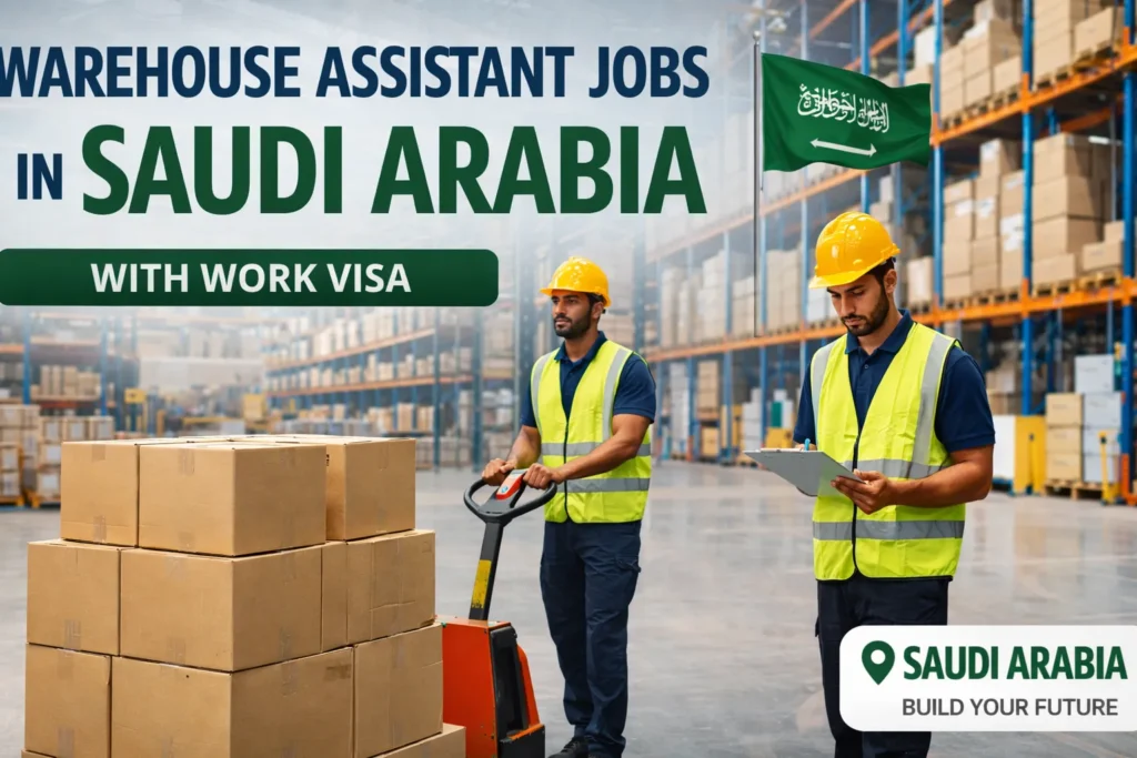 Warehouse Assistant Jobs in Saudi Arabia with Work Visa 2026