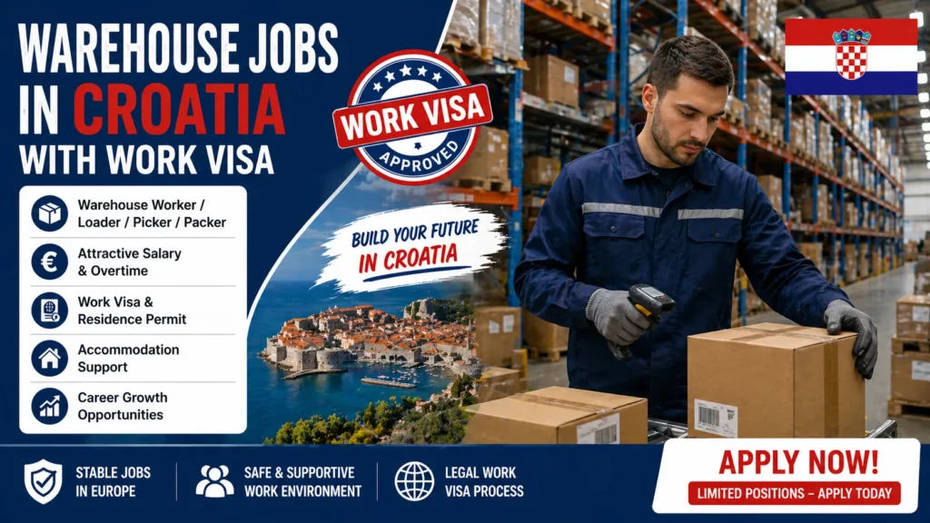 Warehouse Jobs in Croatia with Work Visa