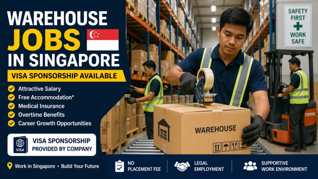 Warehouse Jobs in Singapore with Visa Sponsorship