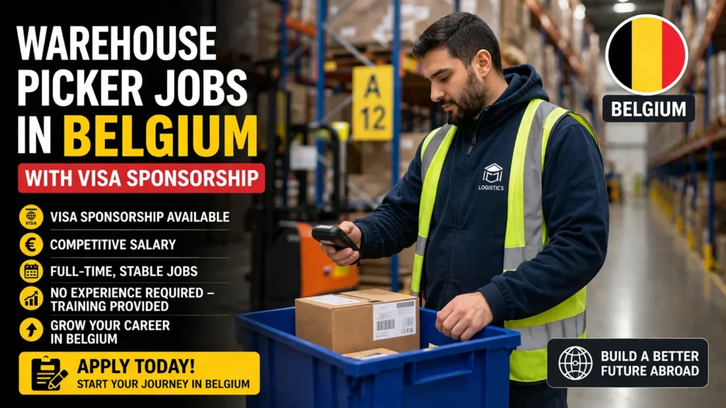 Warehouse Picker Jobs in Belgium with Visa Sponsorship 2026