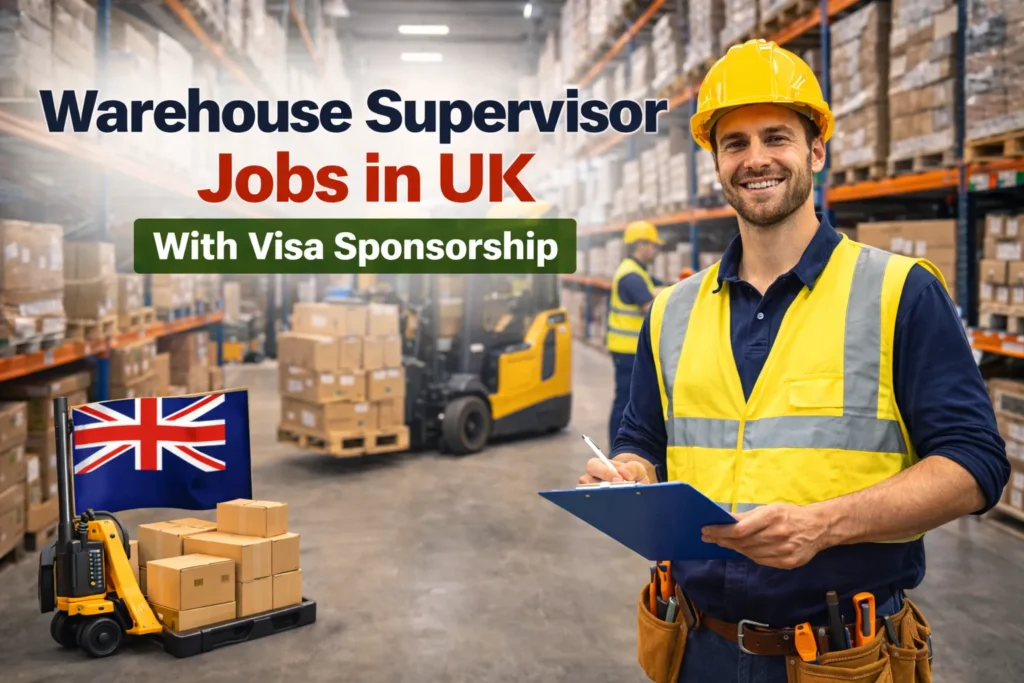 Warehouse Supervisor Jobs in UK with Visa Sponsorship