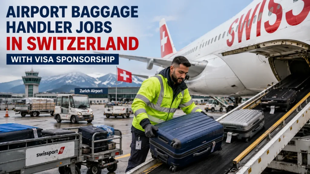Airport Baggage Handler Jobs in Switzerland with Visa Sponsorship