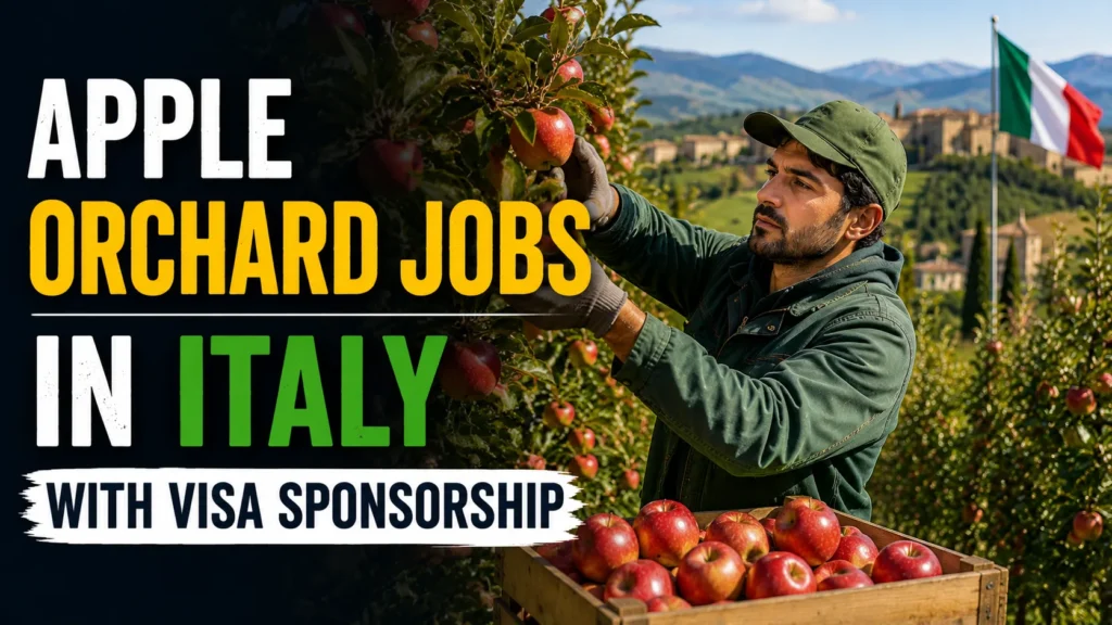 Apple Orchard Jobs in Italy with Visa Sponsorship.