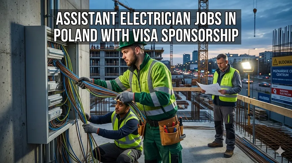 Assistant Electrician Jobs in Poland with Visa Sponsorship