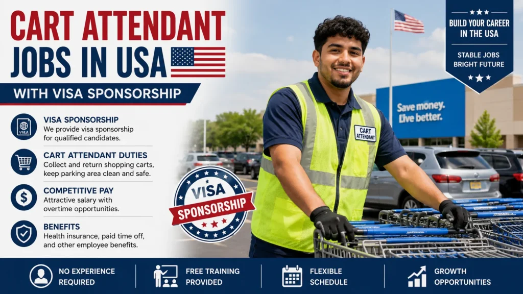 Cart Attendant Jobs in USA with Visa Sponsorship