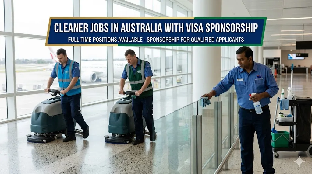 Cleaner Jobs in Australia with Visa Sponsorship 2026