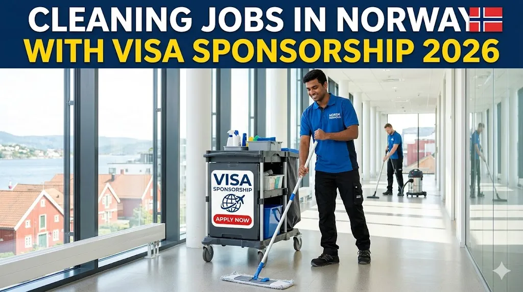 Cleaning Jobs in Norway with Visa Sponsorship 2026