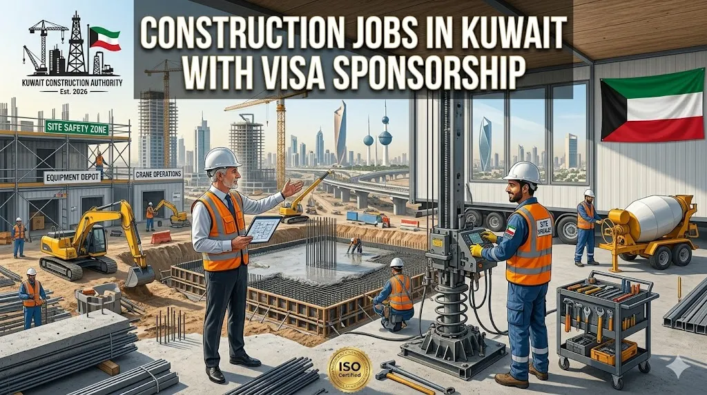 Construction Jobs in Kuwait with Visa Sponsorship