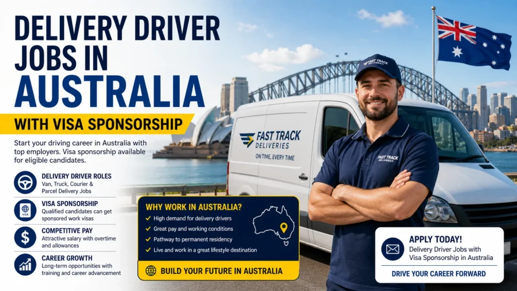 Delivery Driver Jobs in Australia with Visa Sponsorship