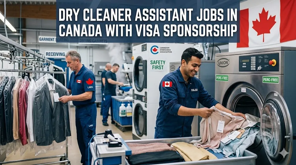 Dry Cleaner Assistant Jobs in Canada with Visa Sponsorship