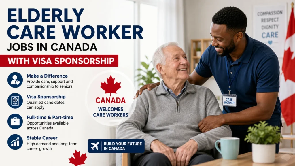 Elderly Care Worker Jobs in Canada with Visa Sponsorship 2026