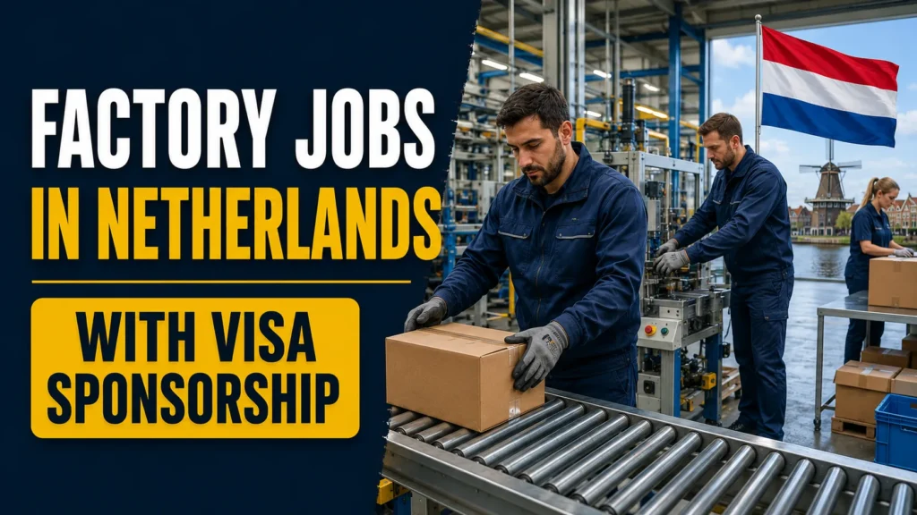 Factory Jobs in Netherlands with Visa Sponsorship 2026