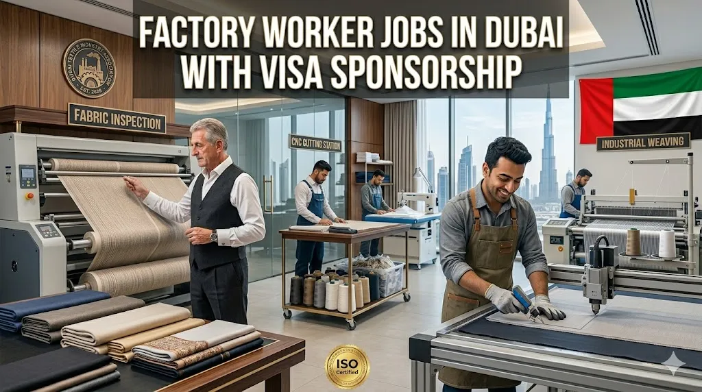 Factory Worker Jobs in Dubai with Visa Sponsorship 2026
