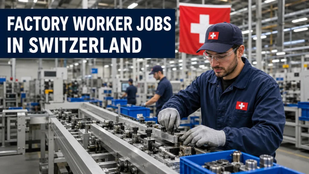 Factory Worker Jobs in Switzerland with Visa Sponsorship