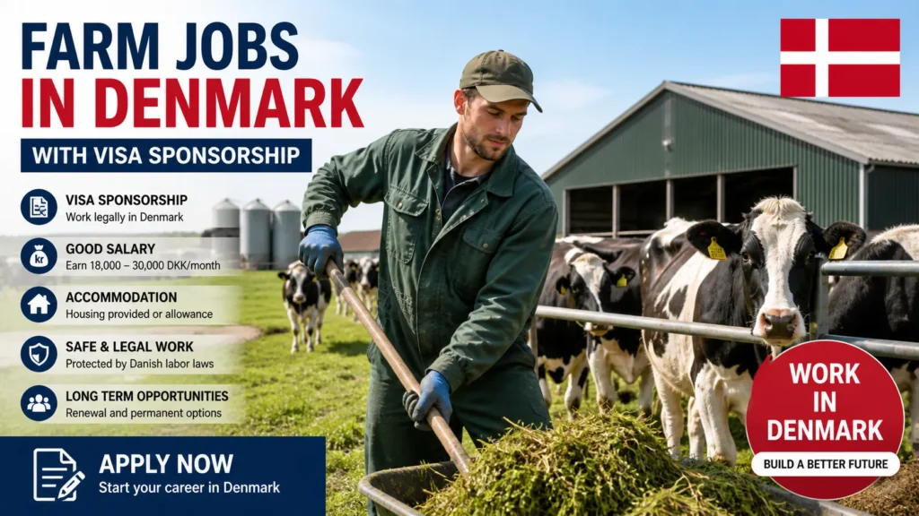 Farm Jobs in Denmark with Visa Sponsorship