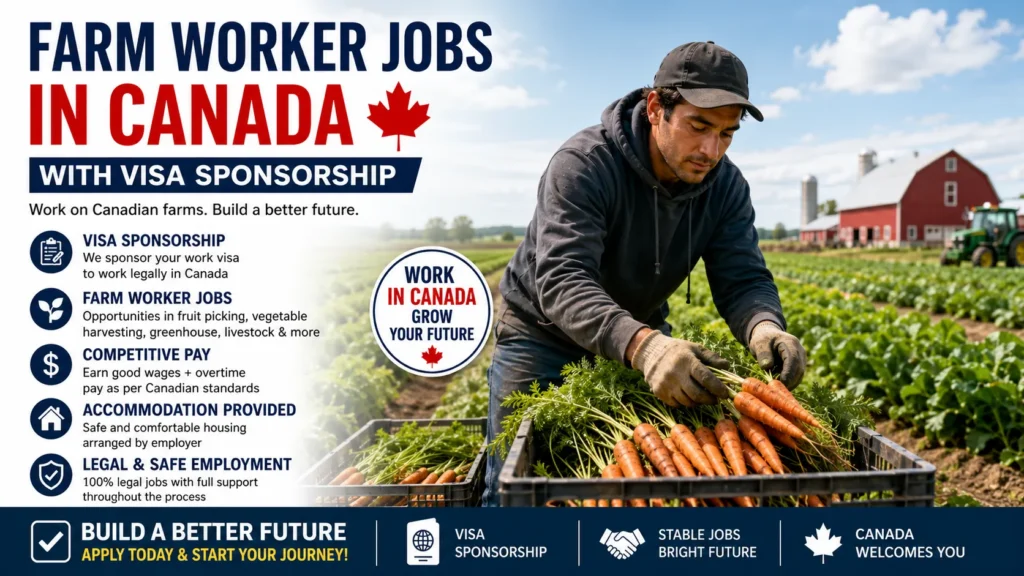 Farm Worker Jobs in Canada with Visa Sponsorship