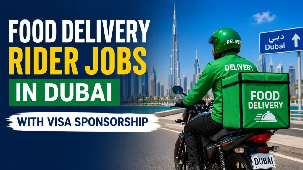Food Delivery Rider Jobs in Dubai with Visa Sponsorship 2026