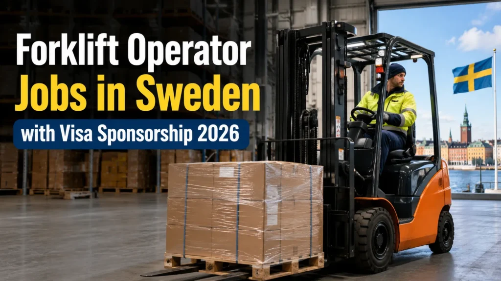 Forklift Operator Jobs in Sweden with Visa Sponsorship 2026