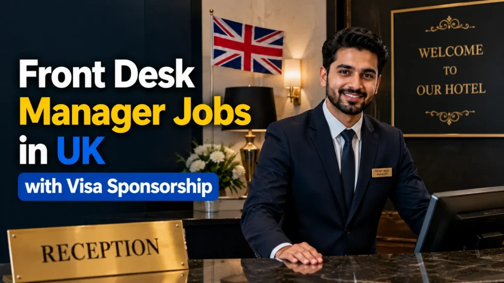 Front Desk Manager Jobs in UK with Visa Sponsorship