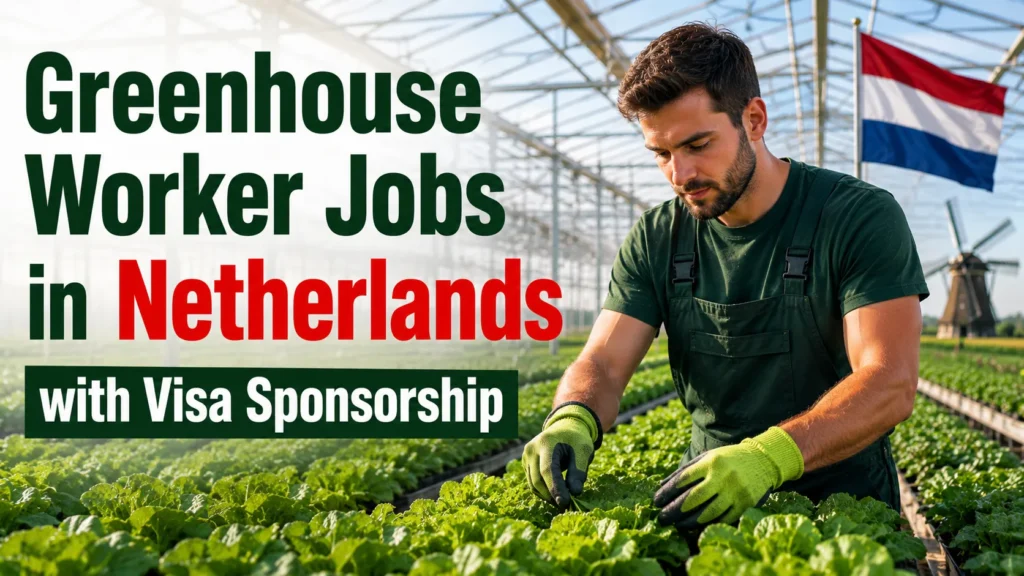 Greenhouse Worker Jobs in Netherlands with Visa Sponsorship
