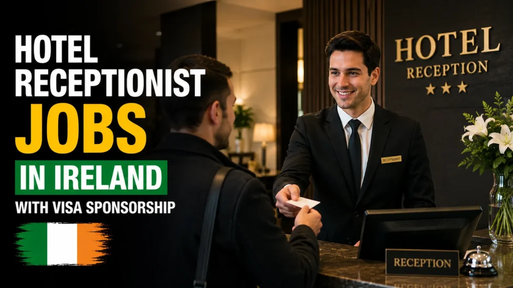 Hotel Receptionist Jobs in Ireland with Visa Sponsorship