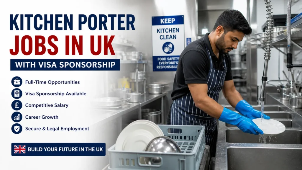 Kitchen Porter Jobs in UK with Visa Sponsorship 2026