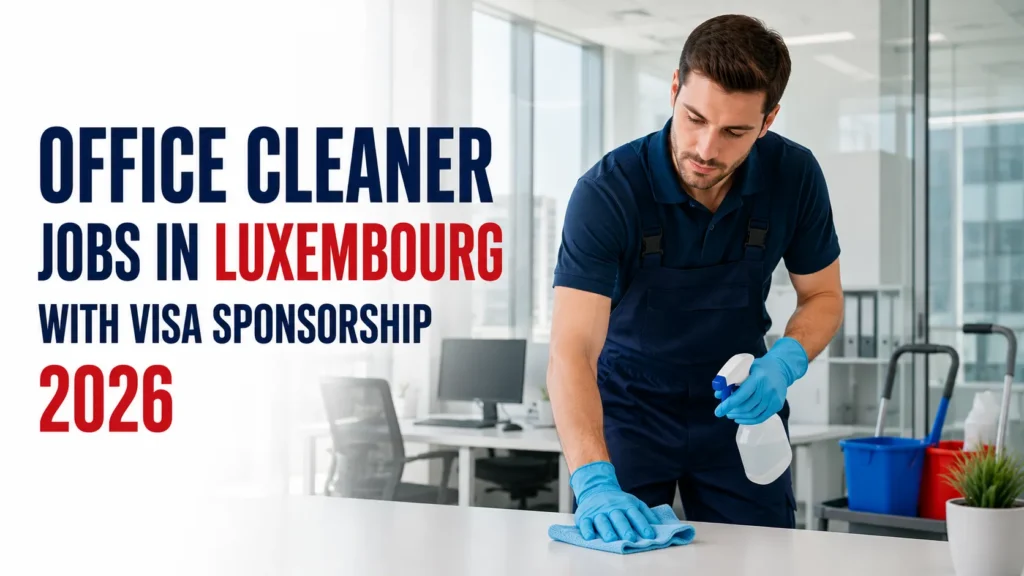 Office Cleaner Jobs in Luxembourg with Visa Sponsorship 2026