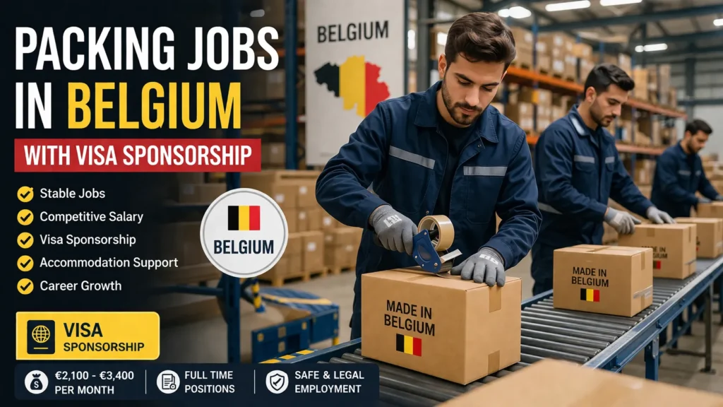 Packing Jobs in Belgium with Visa Sponsorship 2026