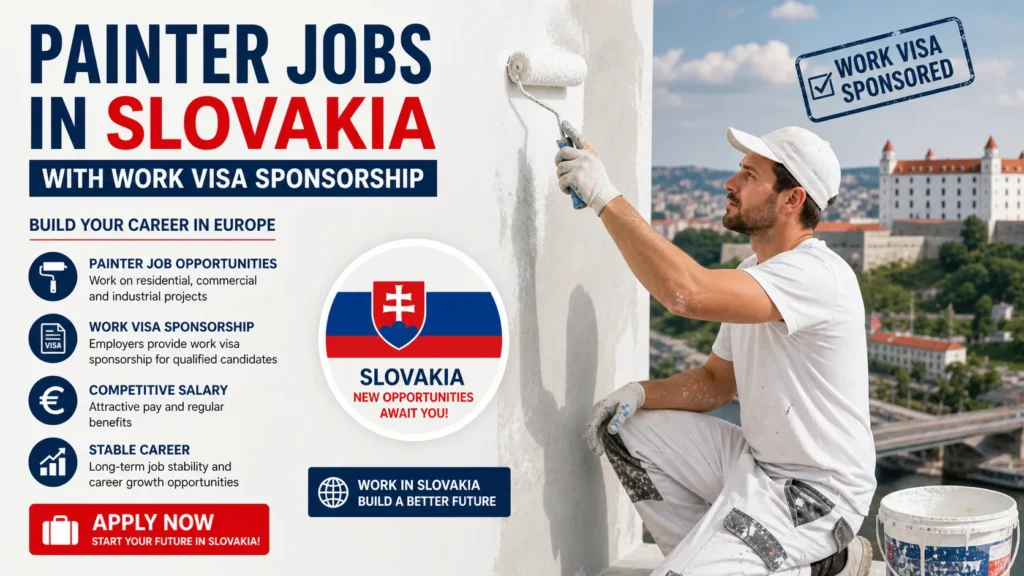 Painter Jobs in Slovakia with Work Visa Sponsorship 2026