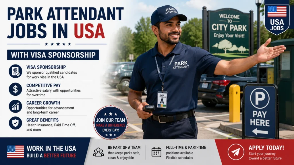 Park Attendant Jobs in USA with Visa Sponsorship