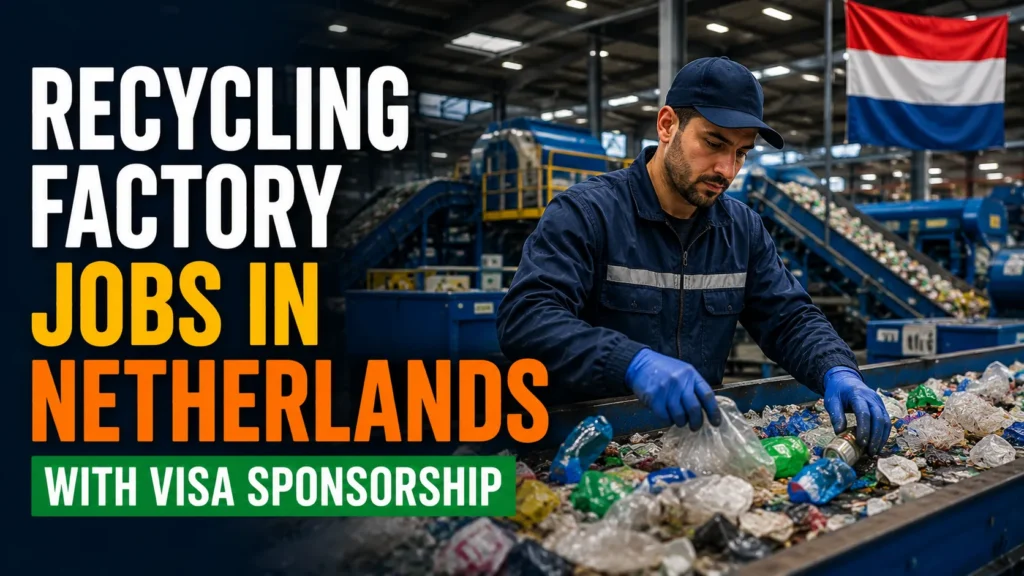 Recycling Factory Jobs in Netherlands with Visa Sponsorship 2026