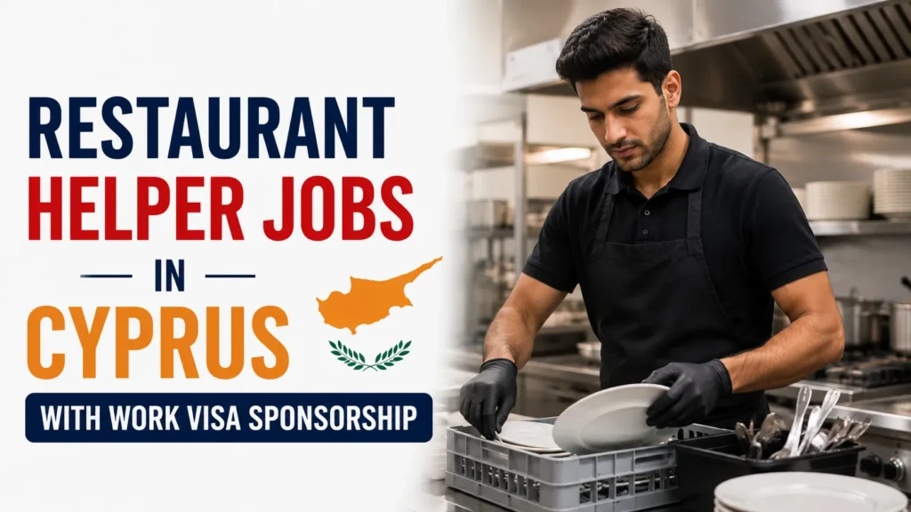 Restaurant Helper Jobs in Cyprus with Work Visa Sponsorship