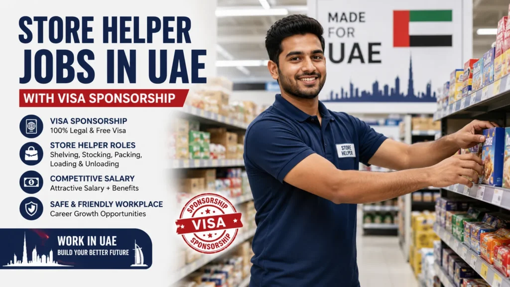 Store Helper Jobs in UAE with Visa Sponsorship