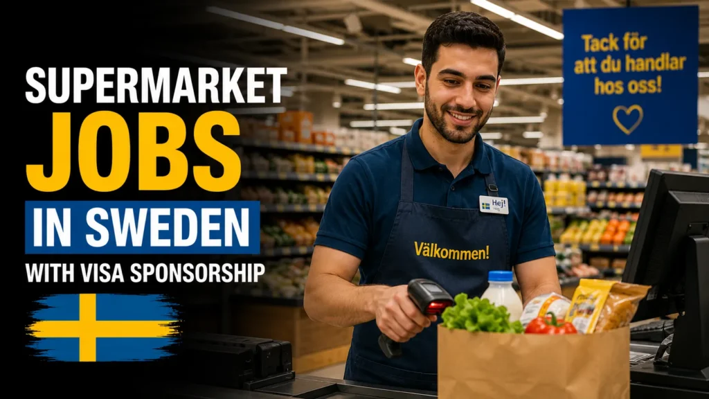 Supermarket Jobs in Sweden with Visa Sponsorship