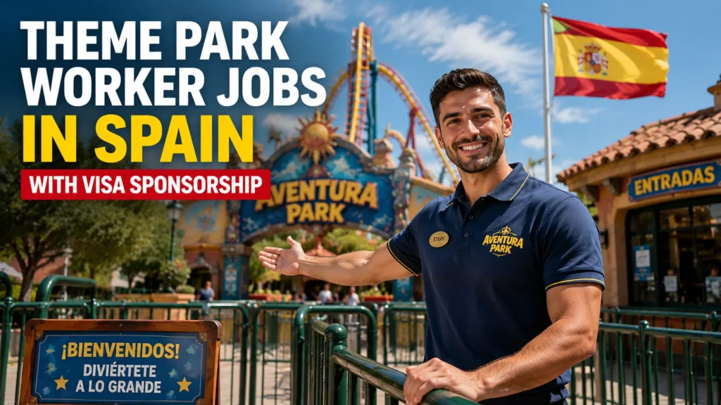 Theme Park Worker Jobs in Spain with Visa Sponsorship