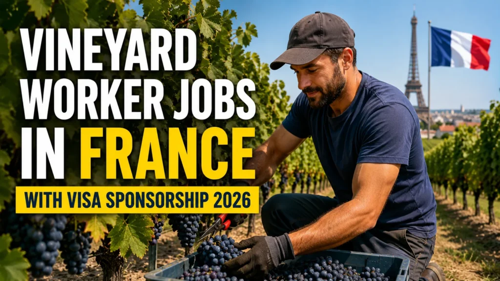 Vineyard Worker Jobs in France with Visa Sponsorship 2026