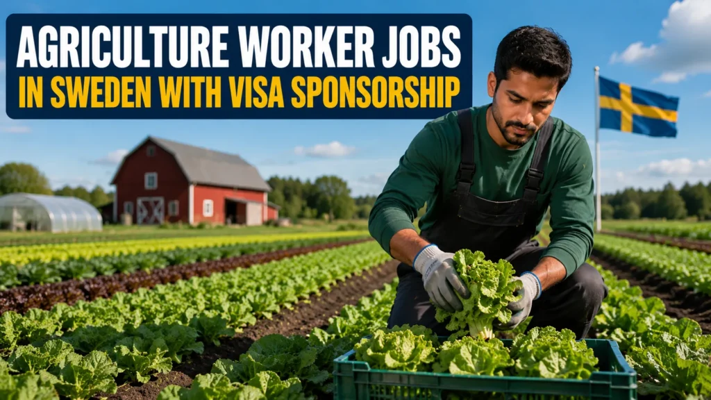Agriculture Worker Jobs in Sweden with Visa Sponsorship.