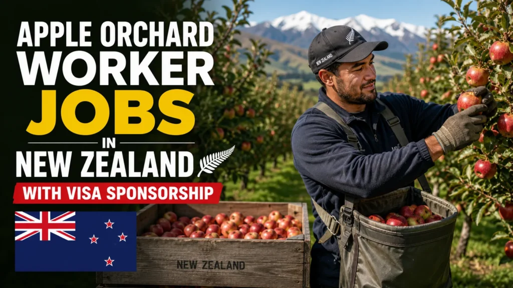Apple Orchard Worker Jobs in New Zealand with Visa Sponsorship
