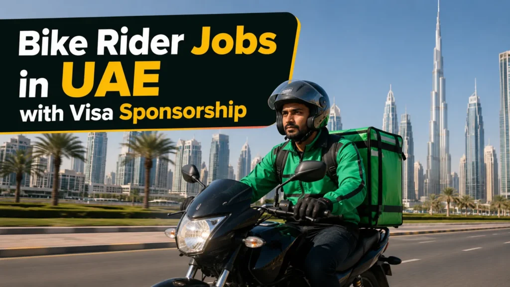 Bike Rider Jobs in UAE with Visa Sponsorship