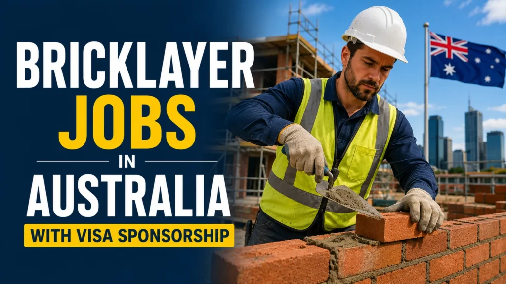 Bricklayer Jobs in Australia with Visa Sponsorship 2026