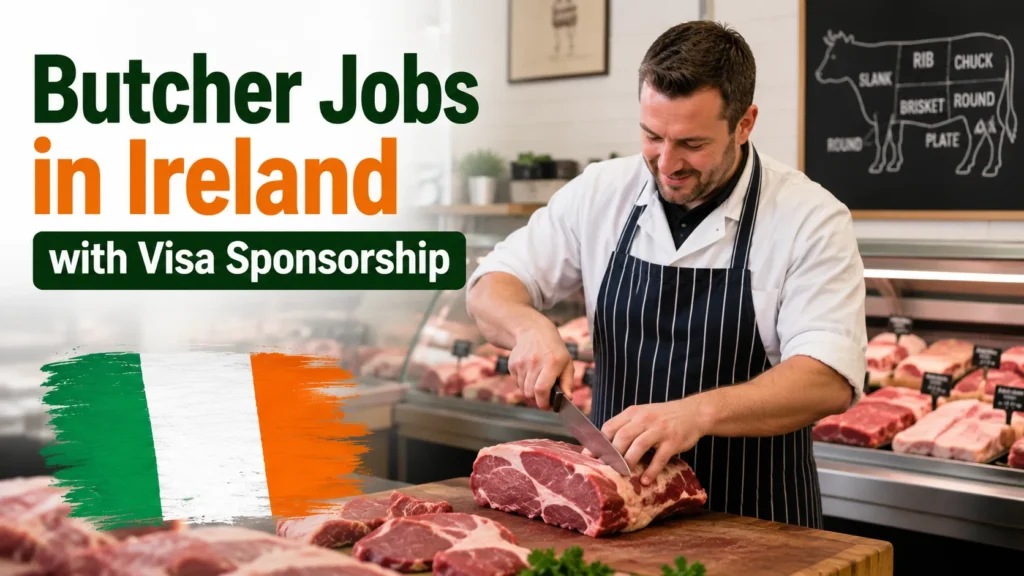 Butcher Jobs in Ireland with Visa Sponsorship 2026