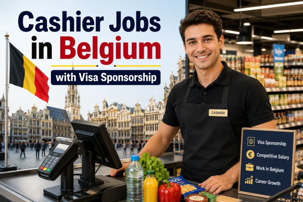 Cashier Jobs in Belgium with Visa Sponsorship 2026
